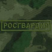 Табличка Росгвардия 115х25 1цв темно-зеленый (Зеленый мох)