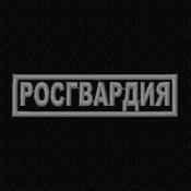 Табличка Росгвардия 105х30 1цв серый (Черный габардин)