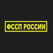 Табличка ФССП России 120х30 1цв желтый (Черный габардин)