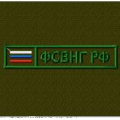 Табличка ФСВНГ РФ 120х25 триколор  (Оливковый габардин)