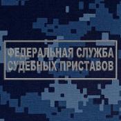 Табличка спина Федеральная Служба СП 200х70 1цв серый (Синяя точка)